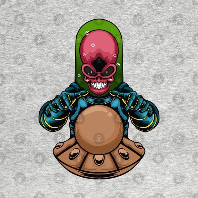 fortune teller alien by Mako Design 